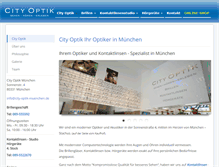 Tablet Screenshot of city-optik-muenchen.de